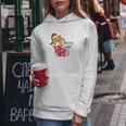 Funny Christmas Cat Merry What Xmas Holiday Women Hoodie Graphic Print Hooded Sweatshirt Funny Gifts
