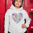 Heart Shaped Passport Travel Stamp Women Hoodie Unique Gifts