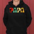 Firefighter Funny Papa Firefighter Fathers Day For Dad Women Hoodie