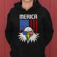 4Th Of July American Flag Bald Eagle Mullet 4Th July Merica Gift Women Hoodie