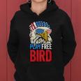 4Th Of July American Flag Bald Eagle Mullet Play Free Bird Gift Women Hoodie