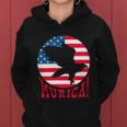 4Th Of July Funny Funny Gift Eagle Mullet Murica Patriotic Flag Gift Women Hoodie