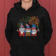 4Th Of July Funny Patriotic Gnomes Usa Pride American Flag Women Hoodie