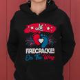 4Th Of July Pregnancy Patriotic Lil Firecracker On The Way Gift Women Hoodie
