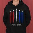 Air Force Us Veterans 4Th Of July Great Gift American Flag Meaningful Gift Women Hoodie