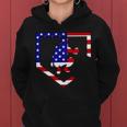 American Baseball Catcher Flag Tshirt Women Hoodie