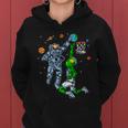 Astronaut And Alien Basketball Women Hoodie