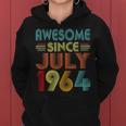 Awesome Since July 1964 Vintage 58 Years Old 58Th Birthday Women Hoodie