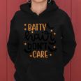 Batty Hair Dont Care Halloween Quote Women Hoodie
