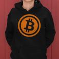 Bitcoin Logo Emblem Cryptocurrency Blockchains Bitcoin Women Hoodie