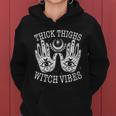 Boho Thick Thighs Witch Vibes Women Hoodie