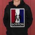 Boston Terrier Portrait Women Hoodie