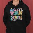 Bunny Ears Cute Tooth Dental Squad Dentist Easter Day Women Hoodie