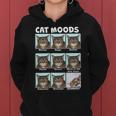 Cat Moods Funny Meme Tshirt Women Hoodie