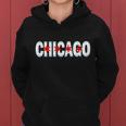 Chicago Flag Star Logo Women Hoodie