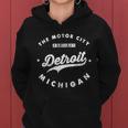 Classic Retro Vintage Detroit Michigan Motor City Tshirt Women Hoodie