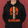 Cleveland Skull Football Tshirt Women Hoodie