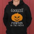 Coolest Pumpkin In The Patch Halloween Quote V2 Women Hoodie