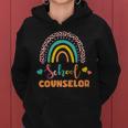 Cute School Counselor Rainbow Women Hoodie