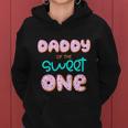 Daddy Of The Sweet One First Birthday Matching Family Donut Women Hoodie