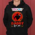 Daddy Pink Or Blue Gender Reveal Moon Witch Halloween Party Women Hoodie