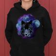 Dark Moon Wolf Galaxy Women Hoodie