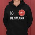 Denmark Danish Soccer No 10 Dbu Logo Women Hoodie