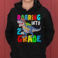 Dinosaur Roaring Into 2Nd Grade Women Hoodie