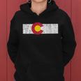 Distressed Colorado State Flag Denver Co Patriotic Tshirt Women Hoodie