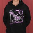 Fabulous & 70 Sparkly Shiny Heel 70Th Birthday V2 Women Hoodie