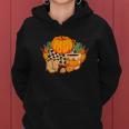 Fall Season Lovers Pumpkin Shoes Sweater Weather Women Hoodie Graphic Print Hooded Sweatshirt