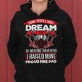 Firefighter Proud Fire Dad Firefighter Dad Of A Fireman Father _ V3 Women Hoodie