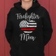 Firefighter Thin Red Line Firefighter Mom Gift From Son Fireman Gift Women Hoodie