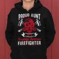 Firefighter Wildland Fireman Volunteer Firefighter Aunt Fire Department V2 Women Hoodie