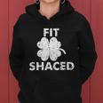 Fit Shaced Funny St Patricks Day Irish Clover Beer Drinking Women Hoodie