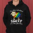 Funny Gay Pride Lgbt Gay Lesbian Im The Rainbow Sheep Gift Women Hoodie