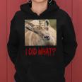 Funny Horned Scapegoat Tee I Did What Women Hoodie