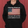 Funny Offensive Betsy Ross Flag Women Hoodie