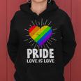 Gay Pride Love Is Love Lgbt Women Hoodie