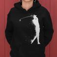 Golf Swing Splatter Golfer Logo Tshirt Women Hoodie