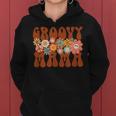 Groovy Mama Retro Matching Family Baby Shower Mothers Day Women Hoodie