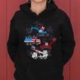 Happy 4Th Of July Crane Truck Construction Toddler Boys Women Hoodie