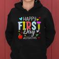 Happy First Day Lets Do Welcome Back To School Teacher Women Hoodie