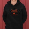 Happy Halloween Trick Or Treat Funny Halloween Quote Women Hoodie