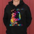 Hispanic Heritage Month Messy Bun Colorful Women Hoodie