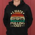 I Hate Pulling Out Funny Camping Trailer Retro Travel Women Hoodie