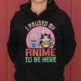 I Paused My Anime To Be Here Ramen Kawaii Cat Boba Tea Bubbl Women Hoodie