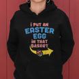 I Put Easter Egg In Basket Funny Pregnancy Announcement Dad Women Hoodie