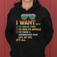 I Want To Break Free To Ride My Bicycle It All Sunglasses Women Hoodie