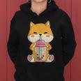 Japanese Shiba Inu Shirts Womenn Girls Kawaii Bubble Boba Tea Women Hoodie